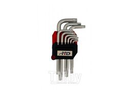 Ключи TORX с отверстием T10-T50 короткие (набор 9шт.) CrV H-D HD-0511