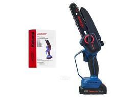 Пила цепная аккумуляторная KATANA AP3207-1 (21В, 1x2Ач, шина 15см, защ. кож., смазка цепи, бесключ., кейс)