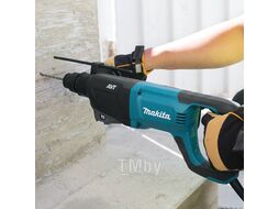 Перфоратор MAKITA HR 2641 в чем. (800 Вт, 2.4 Дж, 3 реж., патрон SDS-plus, вес 3.1 кг) (HR2641)
