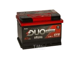 Аккумулятор DUOPEFB 62-3-R-n 62Ah 570A (R+) 242x175x175 mm DUO DUOPEFB 62-3-R-n