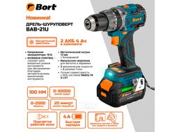 Дрель-шуруповерт Bort BAB-21U 93414837