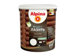 Лазурь для дерева цветная, Белый, 2,5 л / 2,50 кг Alpina АКВА