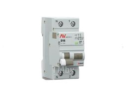 Дифференциальный автомат DVA-10 1P+N 16А (D) 300мА (AC) 10кА EKF AVERES rcbo10-1pn-16D-300-ac-av