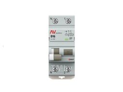 Дифференциальный автомат DVA-10 1P+N 16А (D) 300мА (AC) 10кА EKF AVERES rcbo10-1pn-16D-300-ac-av
