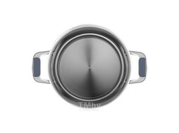 Кастрюля MAUNFELD MADISON MF50MS01CR из нержавеющей стали со стеклянной крышкой, 22 см, 4,7