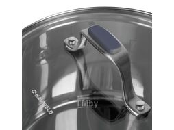 Кастрюля MAUNFELD MADISON MF50MS01CR из нержавеющей стали со стеклянной крышкой, 22 см, 4,7