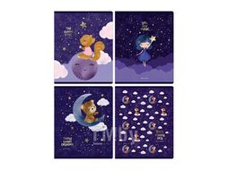 Тетрадь 48л в клетку "Sweet dreams", тиснение фольгой, ассорти BG Т5ск48_тф 11068