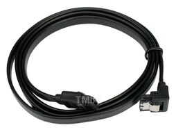 Кабель SATA CC-SATAM-DATA90-BL-100CM Cablexpert интерфейсный, Sata3 7pin / 7pin, угловой, метал.защелка, 1м, черный