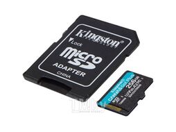 Карта памяти MicroSDXC 256Gb SDCG4/256GB Kingston Canvas Go! Plus (класс 10, UHS-I (класс U3), с адаптером)