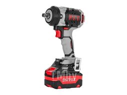 Гайковерт IMPACT аккум. бесщеточный, 20В, 600Нм, 1/2", 3ск, 0-2800уд/мин,2х4Ач PIT PIW20H-600A/2