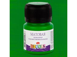 Краска акриловая матовая "Декола" 104 белая, 20 мл., банка Невская Палитра 14326104