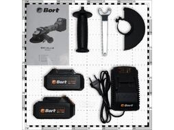 Угловая шлифмашина Bort BWS-20Li-SR (93412215)