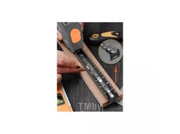 Рулетка Deli HS HT8316C 3м*16 мм, Soft Touch, оранжевый