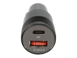 Автомобильное зарядное устройство Cablexpert MP3A-UC-CAR24, 38Вт, 3А, QC3.0/PD, 1хUSB, 1хType-C