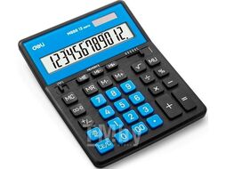 Калькулятор настольный 12р. EM888A Deli оранжевый, пласт., 202,2*158,5*31,3 мм
