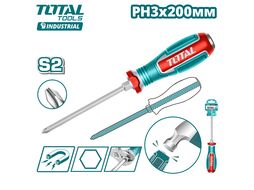 Отвертка крестовая PH3x200мм TOTAL TGTPH3200