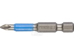 Биты PROFI, хвостовик E 1/4, PZ №1, 50мм, 2шт STAYER 26223-1-50-02