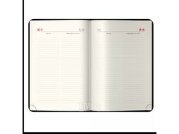 Ежедневник датир. А5 150*215 мм, 368 стр., тонир., лин. "Silver Pristine" тверд. обл. кожзам., синий, срез серебристый 2026 Berlingo DD6_82503
