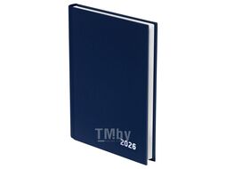 Ежедневник датир. А5 135*206 мм, 336 стр. "Бумвинил" тверд. обл. бумвинил., синий 2026 BG ЕД5тБВ_09841