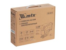Лобзик аккумуляторный CJB-20-65, Li-Ion, 20 В MTX 27280