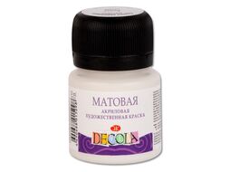 Краска акриловая матовая "Декола" 259 слоновая кость, 20 мл., банка Невская Палитра 14326259