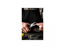 Длинногубцы Deli HS HT2007C 180 мм, Soft Touch, оранжевый