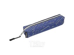 Пенал мягкий прямоугольный 210х40х40 "School", темно-синий deVente 7026083
