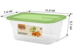Контейнер для продуктов Honey прямоугольный 0,2л, фисташка Sugar&Spice SE1101 11 050