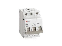 Автоматический выключатель 3P 63А (В) 4,5kA ВА 47-63N EKF PROxima M634363B