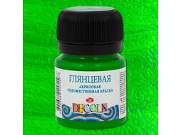 Краска акриловая глянцевая "Декола" 810 черная, 20 мл., банка Невская Палитра 2926810