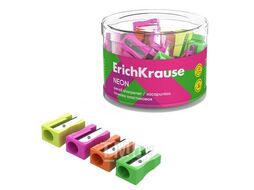 Точилка пластиковая на одно отверстие "EasySharp, Neon", ассорти Erich Krause 59986