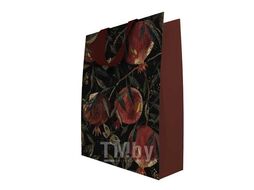 Пакет подарочный 18х23х10см бумажный "FLORA.ГРАНАТ", 210 г/м2, фольгир, мат.ламин. Bruno Visconti 2-851/08