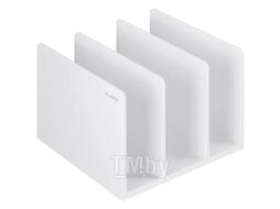 Подставка для книг DELI NUSIGN на 3 отделения, 162х162х151.5мм, пластик, белый DELI NS006WHITE