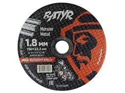 Круг отрезной по металлу T41-150*1,8*22,2 мм Batyr BCD15018M