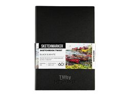Скетчбук "Black&White" А5, 140 г/м2, 120 л., бумага черная/белая Sketchmarker 24142004SM