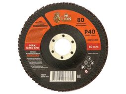 Круг лепестковый торцевой 125x22,2 мм Р40 M-Lion MFD12540P