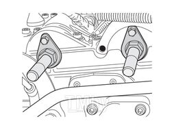 Фиксаторы для обслуживания двигателей VW, Seat, Skoda 1.2, набор 4пр. H-D HD-06012