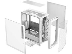 Корпус PcCooler C3D510 WH ARGB белый без БП (C3D510-WHP3-GL)