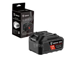 Аккумулятор UNV4.0 EXTRA, Li-ion, 20В, 4.0А*ч, с повышенной токоотдачей Deko 063-4496