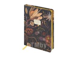 Ежедневник А5+ 145*205 мм, недатир. "FLORA.Ночные цветы" 240 стр, тв.обл, золотой срез Bruno Visconti 3-744/04