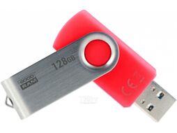 Флэш накопитель 128Gb UTS3-1280R0R11 Goodram UTS3 Red (раскладной корпус, металл/пластик, USB3)
