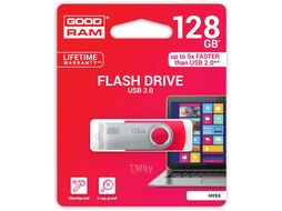 Флэш накопитель 128Gb UTS3-1280R0R11 Goodram UTS3 Red (раскладной корпус, металл/пластик, USB3)