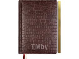 Еженедельник 2026 А4 "Wild" 210*290 мм, 128 стр, бел.бум., перфорация, тв.обл., ТЕМНО-КОРИЧНЕВЫЙ deVente 2236609