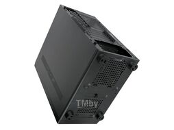 Корпус CL401 GINZZU mATX, 1*USB2 + 1*USB3, HD Audio, сетка на передней панели, Закаденное стекло, блок питания снизу, черный