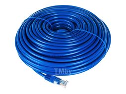 Патч-корд PP12-30M/B Gembird 30м, синий, литой, многожильный 5e Cablexpert