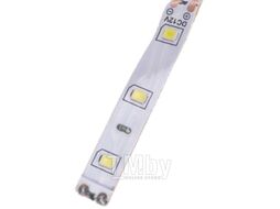 Лента светодиодная 12В, SMD2835, 4,8Вт/м, 60 LED/м, 6500К, 8мм, 5м, для БП с клеммами, IP20 Lamper 141-2013