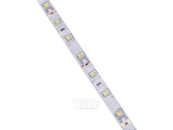 Лента светодиодная 12В, SMD2835, 4,8Вт/м, 60 LED/м, 6500К, 8мм, 5м, для БП с клеммами, IP20 Lamper 141-2013