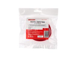 Лента-липучка многоразовая 5 м х 20 мм, красная REXANT 07-7524