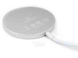 Беспроводное магнитное зарядное устройство 15Вт, MagSafe, кабель Type-C 1м, алюминий Cablexpert MP3A-PC-34