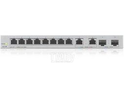 Мультигигабитный коммутатор Smart L2 XGS1210-12, 8xGE, 2x1/2,5GE, 2xSFP+, настольный, бесшумный ZyXEL XGS1210-12-ZZ0102F